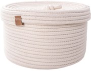 Koszyk pleciony z pokrywką Pojemnik z pokrywką ecru VESSILO 020x025 inny