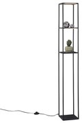 Designerska lampa podłogowa czarna z wbudowanym LED z dotykowym ściemniaczem - JitskeDesignerski Oswietlenie wewnetrzne