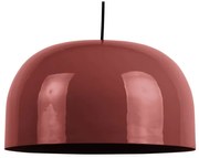 Czerwona lampa wisząca z metalowym kloszem ø 40 cm Dome – Leitmotiv