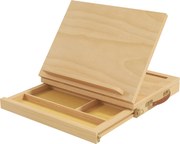 Vinsetto Stojak na stół z regulowanym kątem, z uchwytem, Bukowe drewno, Naturalne