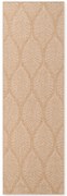 Dywan zewnętrzny dwustronny Duet Liście beżowo-kremowy 80 cm x 250 cm