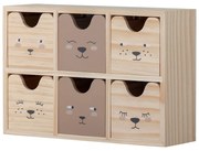 Drewniany dziecięcy pojemnik na zabawki w naturalnym kolorze 27x8x18 cm Calle – Bloomingville Mini