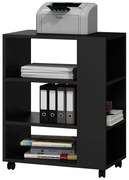 Mobilny Stolik Czarny Pomocniczy Biurowy C0-T57