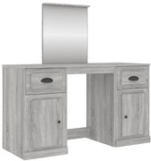 Duża toaletka kosmetyczna z lustrem szary dąb sonoma T9-H03