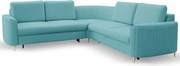 Narożnik LAREN nowoczesna sofa z funkcją spania pojemnik na pościel lewa strona CASTEL 70 251x251x85 cm