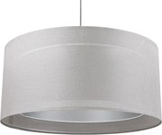 Lampa wisząca DUO LEN LIGHT 003-50 szara/srebrna BPS KONCEPT