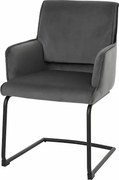 Krzesło wspornikowe MCW-N60,  ciemnoszary