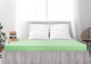 PrzytulneMieszkanie.pl Prześcieradło jersey z mako bawełny LUXORA 90x200 cm jasnozielone