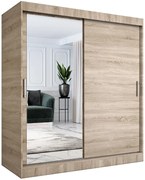 Szafa przesuwna dąb sonoma 180 cm T8-C78