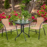 Zestaw mebli ogrodowych / balkonowych Bistro beżowy PATIO