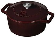 Berlinger Haus Garnel żeliwny z pokrywką Burgundy Line, 24 cm