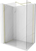 Mexen Kioto-X ścianka prysznicowa Walk-in 110 x 70 cm, transparent 10 mm, złota szczotkowana - 800-110-202-55-00-070-X
