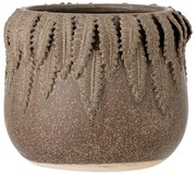Brązowa kamionkowa doniczka Bloomingville Eloi, wys. 13,5 cm