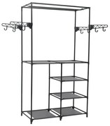 Wolnostojąca odkryta garderoba z półkami i drążkiem E2-D14