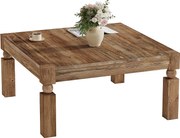 Stolik kawowy z litego drewna, 100 cm, prostokątny stolik do salonu w stylu mid-century modern