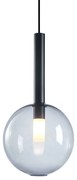 Lampa wisząca NIKO BLACK 1xG9 fi 200, czarna, kula szklana, pojedyncza