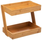 Organizer kuchenny z bambusa, 2 poziomy