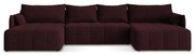 Bordowy rozkładany/ze schowkiem narożnik (w kształcie litery U) Moku – Makamii