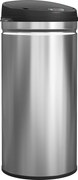 HOMCOM 42 L Kosz na śmieci z sensorem i funkcją Soft-Close, bezdotykowy kosz ze stali nierdzewnej do higienicznej kuchni