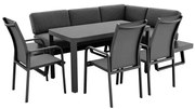 EXPERT PLUS AVERSA KERAMIK - zestaw ogrodowy aluminiowy 6-elementowy