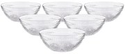 Altom Komplet szklanych misek Daisy 13 cm, 6 szt.