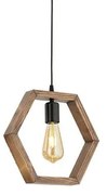 Lampa wisząca z drewna grabu Geometrik Sparky