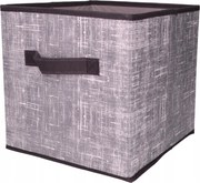 Organizer Tekstylny Granatowy Pudełko kosz 31x31x31 cm do Szafy Garderoby