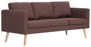 Trzyosobowa brązowa kanapa S8-M65