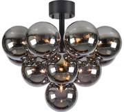 Markslöjd 108845 - Przysufitowy żyrandol MERLOT 13xG9/18W/230V śr. 56 cm czarny/dymiony