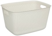 Pojemnik ażurowy SIENNE, plastik, z uchwytami, 17 l