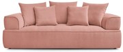 Różowa sofa z tkaniny szenilowej 237 cm Whesley – Bobochic Paris