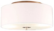 Rustykalna lampa sufitowa biała 30 cm - Drum Nowoczesny Oswietlenie wewnetrzne