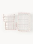 Komplet koszy do przechowywania z metalu The Baskets, 3 elem.