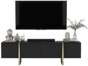 Modernistyczna czarna szafka rtv K0-T77