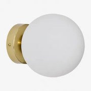 Kinkiet Ścienny Do Łazienki Ze Stali Nierdzewnej Z Kulą Kryształową Uvol Traditional Złoto - Sklum