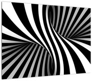 Abstrakcyjny obraz z paskami zebry (70x50 cm)