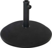 Outsunny Podstawa na Parasol 25kg Stalowa Wytrzymała na Warunki Pogodowe Czarna | Aosom PL