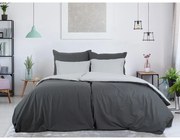 B.E.S. Petrovice Bawełniana pościel Double face antracyt/szary