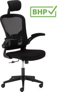 Krzesło biurowe siatkowe Venta z zagłówkiem, zgodne z normą BHP