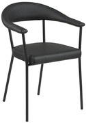 Czarne krzesło tapicerowane A2-M26