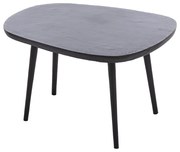 Czarny metalowy stolik 53x64 cm Puno – Light &amp; Living