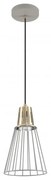 Szara lampa wisząca z metalowym kloszem ø 18 cm Kaliope – GTV