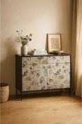 Szafka typu kredens z 2 drzwiami i 2 szufladami z nadrukowanego MDF