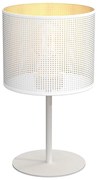 Lampa stołowa LOFT SHADE 1xE27/60W/230V pr. 18 cm biała/złota