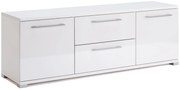 Nowoczesna szafka pod telewizor biały połysk T2-W39