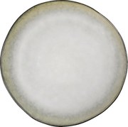 Płaski talerz Shadow Nacre 28 cm (zestaw 6 sztuk) - Emaliowany reaktywny kamionka - Brązowy