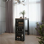 Stół barowy antracyt/złoty dąb 45x110x106 repose