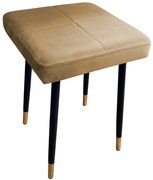 Taboret SQUARE 2 MG VELVET beżowy ATOS