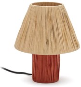 Lampa stołowa w ceglasto-naturalnym kolorze (wysokość 25 cm) Pulmi – Kave Home