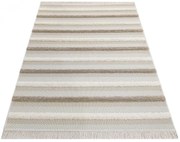 Beżowy dywan boho z frędzlami M6-P16